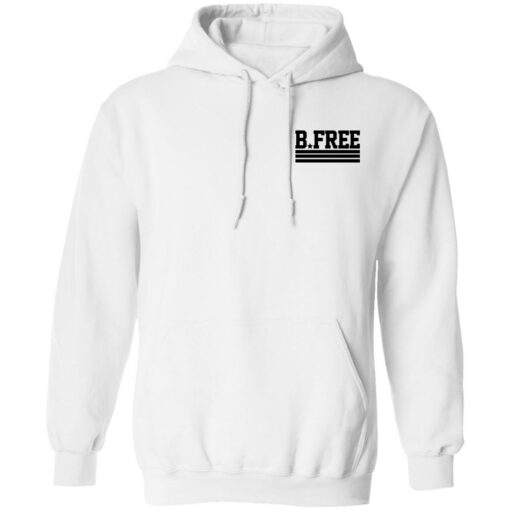 B FREE Merch Flag White Hoodie