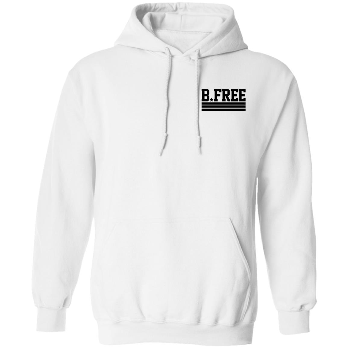 B FREE Merch Flag White Hoodie B FREE Merch Flag White Hoodie