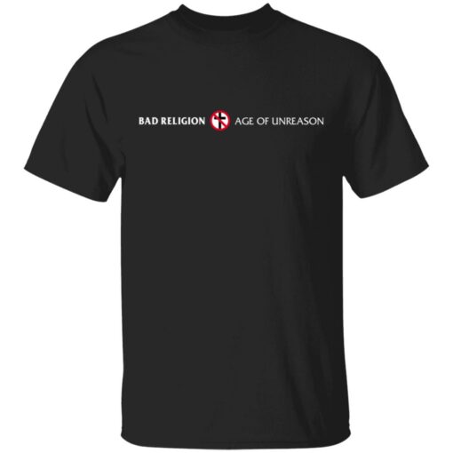 Bad Religion Merch Age of Unreason Tee Black