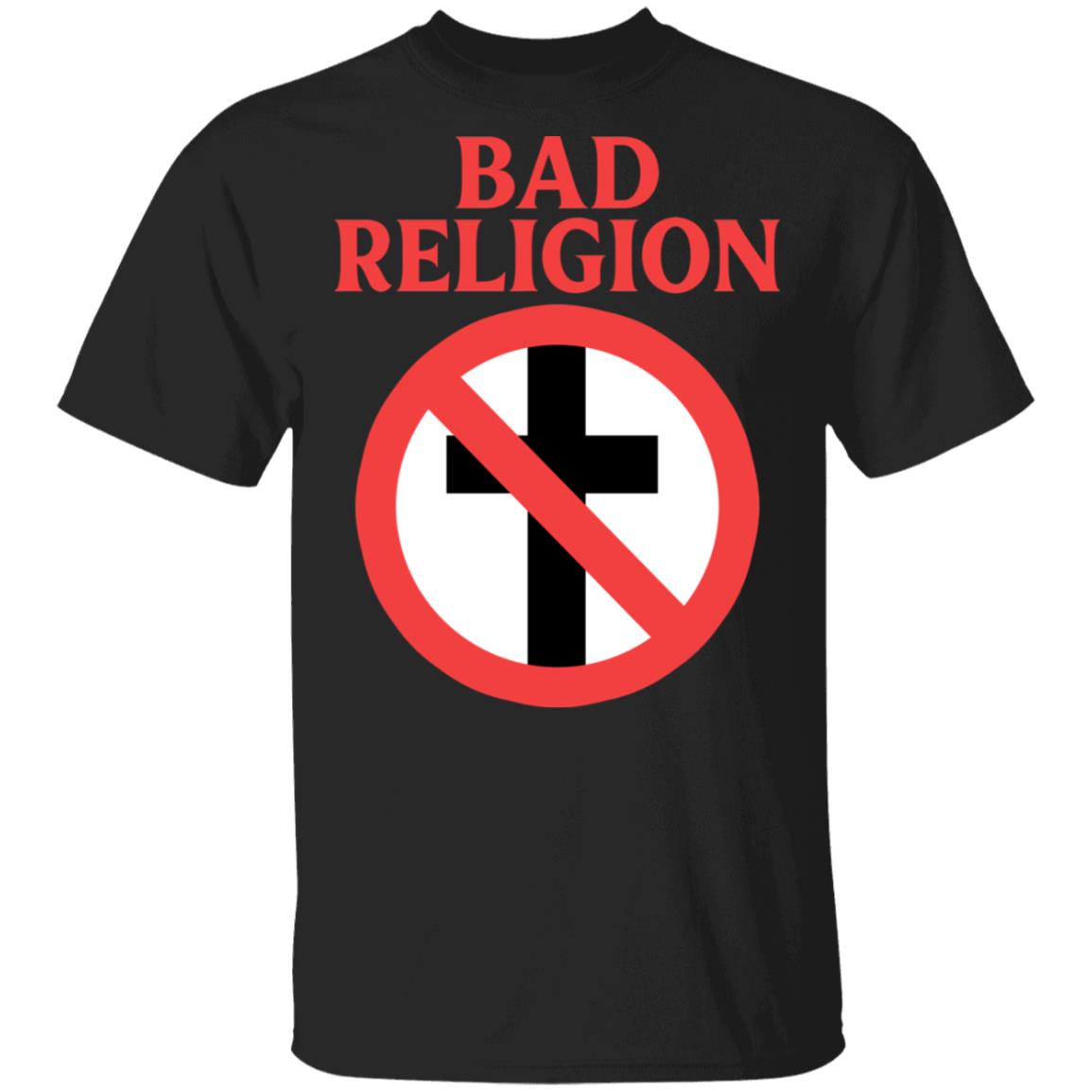 Bad Religion Merch Classic Crossbuster Black Tee Bad Religion Merch Classic Crossbuster Black Tee