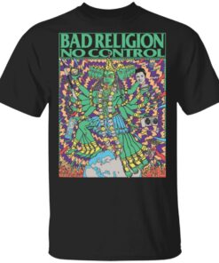 Bad Religion Merch No Control Kozik Tee Black Bad Religion Merch No Control Kozik Tee Black