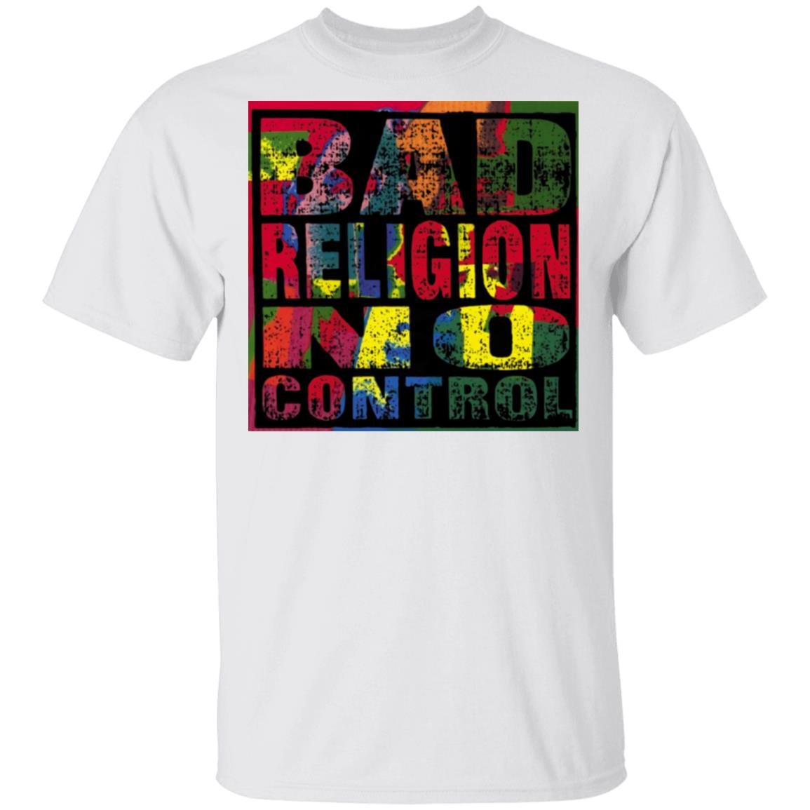 Bad Religion Merch No Control T-Shirt White Bad Religion Merch No Control T-Shirt White