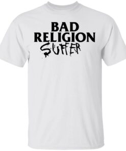 Bad Religion Merch Suffer 1988 Tour Tee White Bad Religion Merch Suffer 1988 Tour Tee White