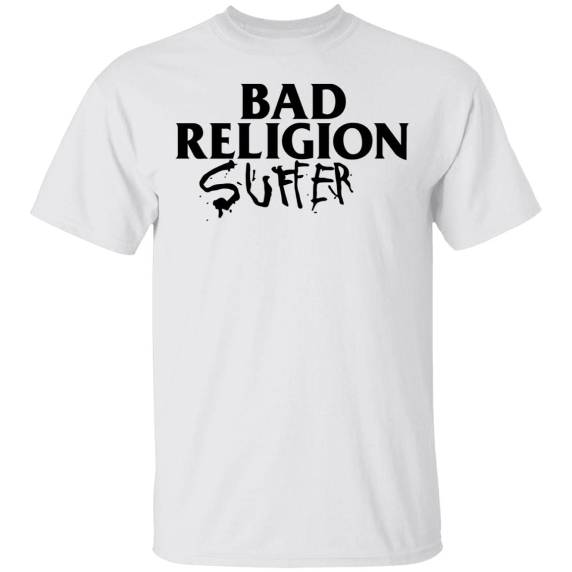 Bad Religion Merch Suffer 1988 Tour Tee White Bad Religion Merch Suffer 1988 Tour Tee White