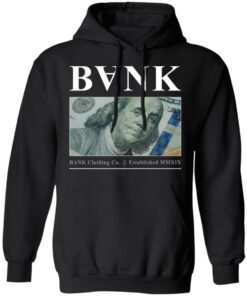 Bank Merch B Franklin Black Hoodie Bank Merch B Franklin Black Hoodie