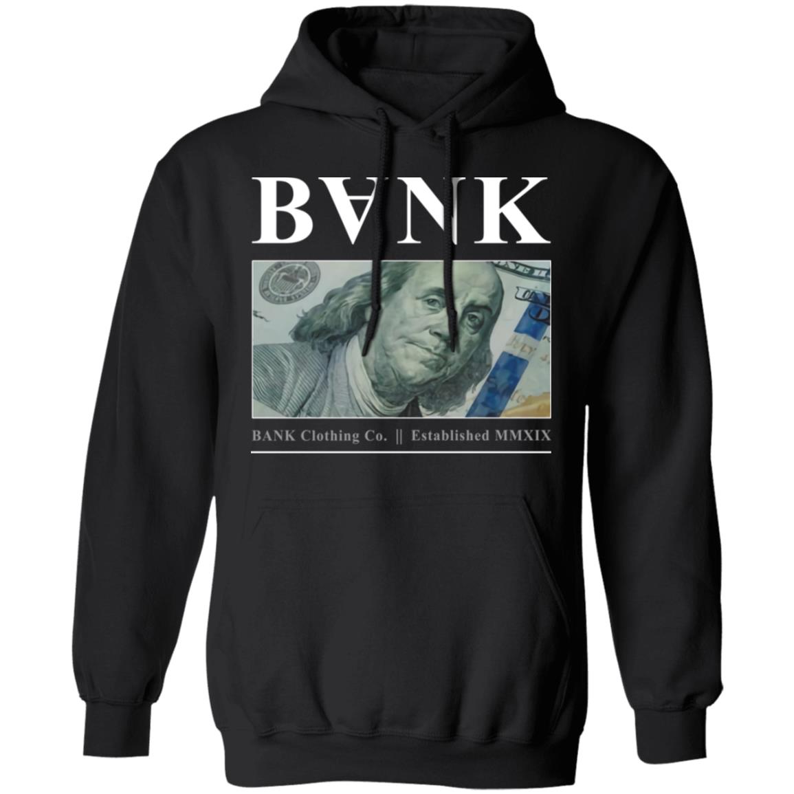 Bank Merch B Franklin Black Hoodie Bank Merch B Franklin Black Hoodie