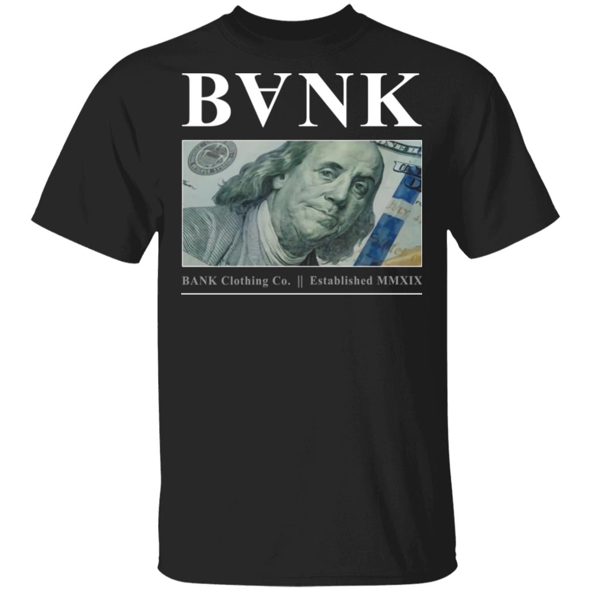 Bank Merch B Franklin Black Tee Bank Merch B Franklin Black Tee