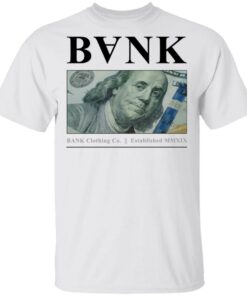 Bank Merch B Franklin White Tee Bank Merch B Franklin White Tee