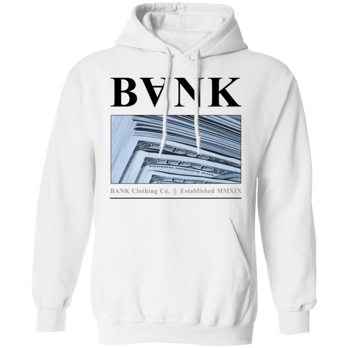 Bank Merch Bills White Hoodie Bank Merch Bills White Hoodie