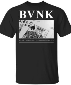 Bank Merch Deck Black Tee Bank Merch Deck Black Tee