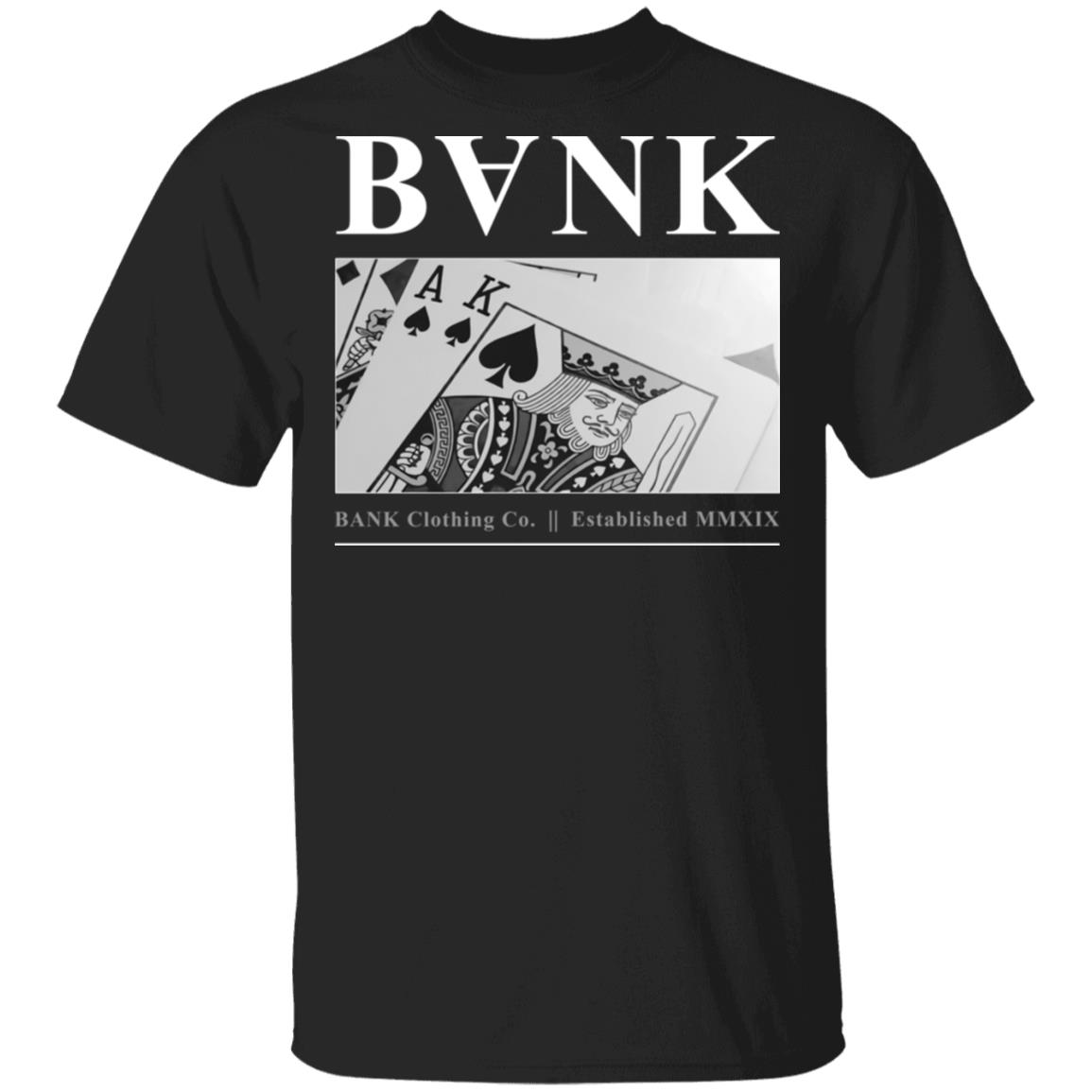 Bank Merch Deck Black Tee Bank Merch Deck Black Tee