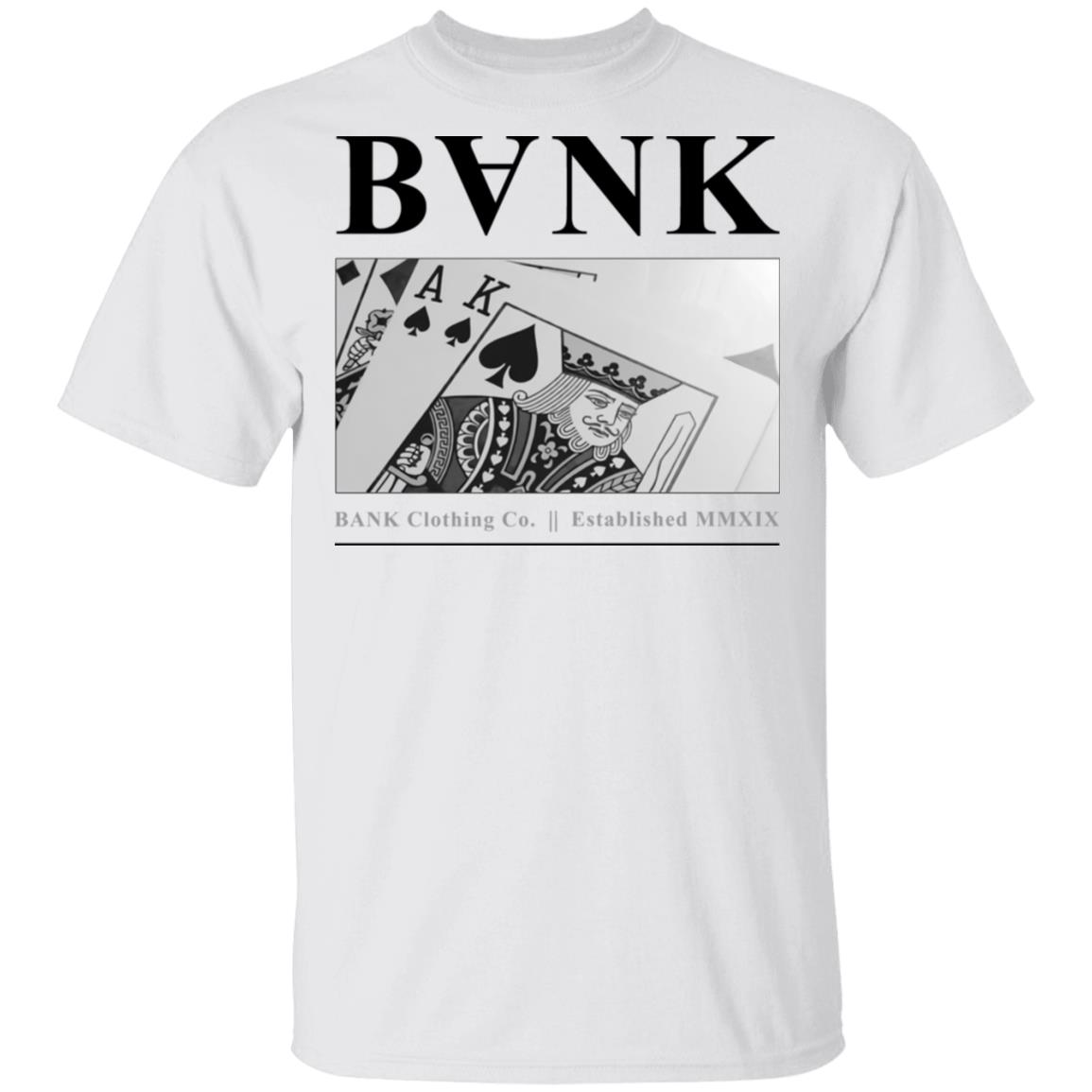 Bank Merch Deck White Tee Bank Merch Deck White Tee