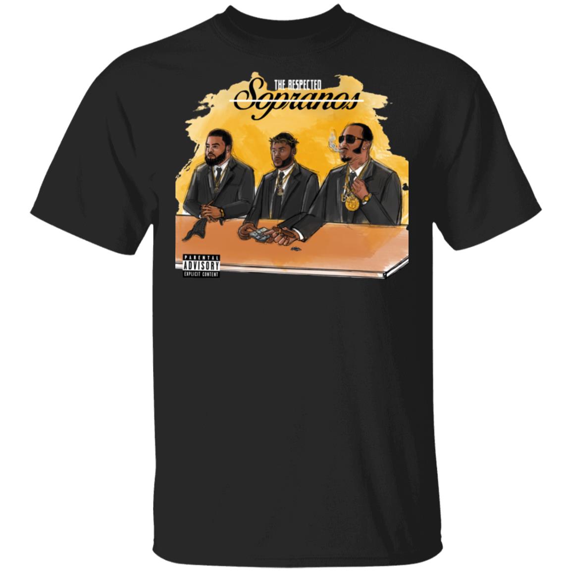 Benny The Butcher Merch Respected Soprano Tee Black Benny The Butcher Merch Respected Soprano Tee Black