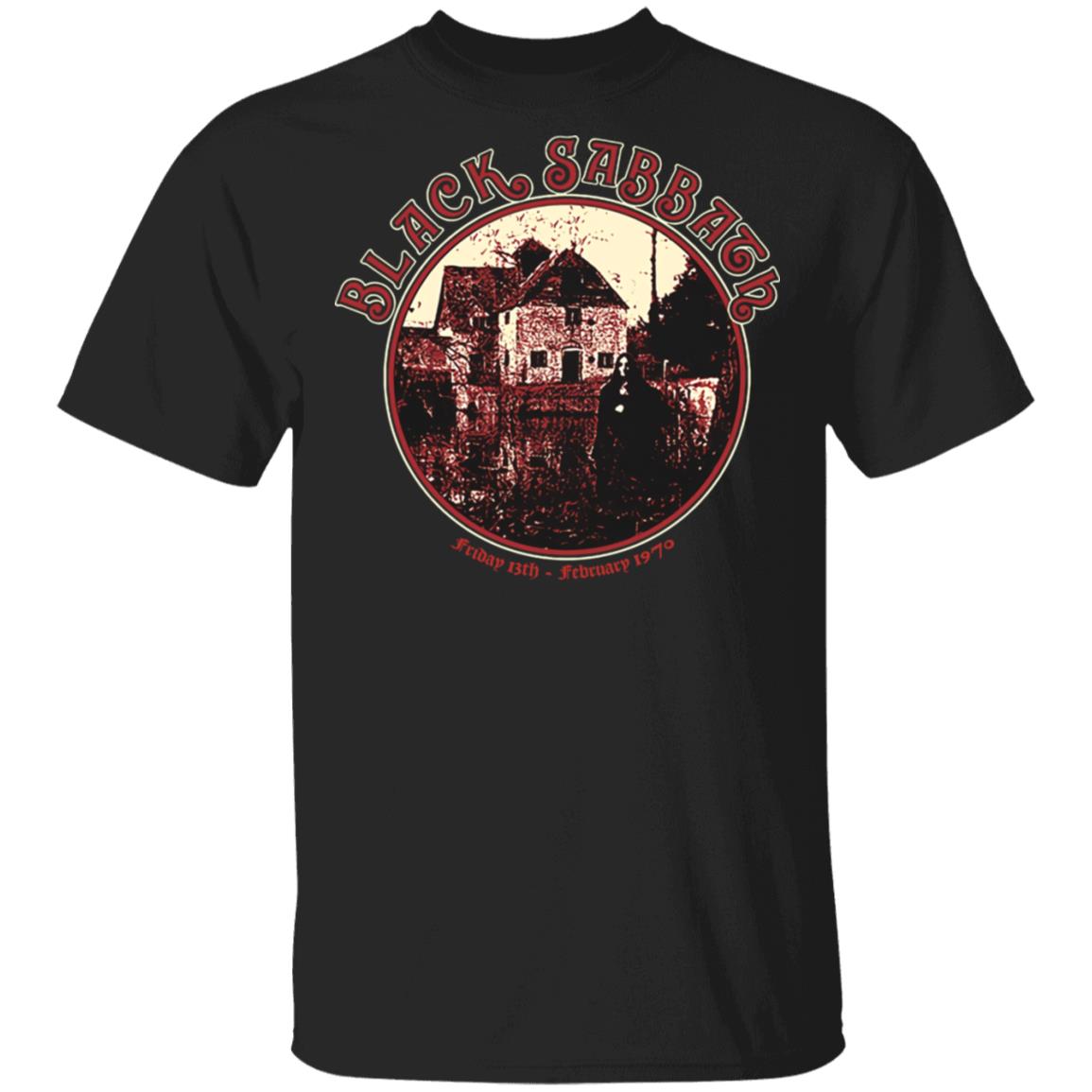Black Sabbath Merch Friday February 13 1970 Debut Album T-Shirt Black Sabbath Merch Friday February 13 1970 Debut Album T-Shirt