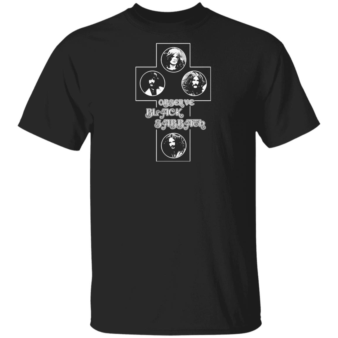 Black Sabbath Merch Observe Band T-Shirt Black Sabbath Merch Observe Band T-Shirt