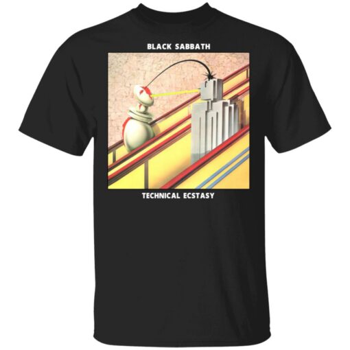 Black Sabbath Merch Technical Ecstasy Black T-Shirt