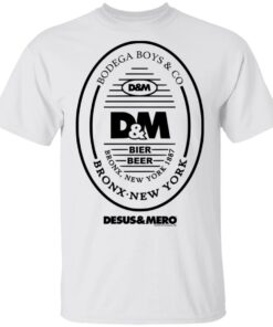 Bodega Boys Merch Desus Mero Beer Label T Shirt 1 2