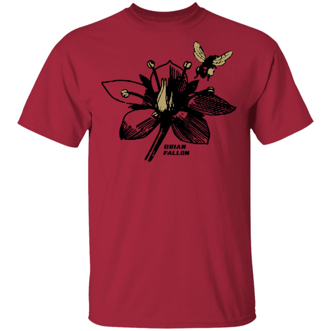 Brian Fallon Merch Bee Maroon T-Shirt Brian Fallon Merch Bee Maroon T-Shirt