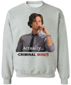 Cbs Criminal Minds Merch Criminal Minds Spencer Reid Actually Crewneck Sweatshirt Cbs Criminal Minds Merch Criminal Minds Spencer Reid Actually Crewneck Sweatshirt