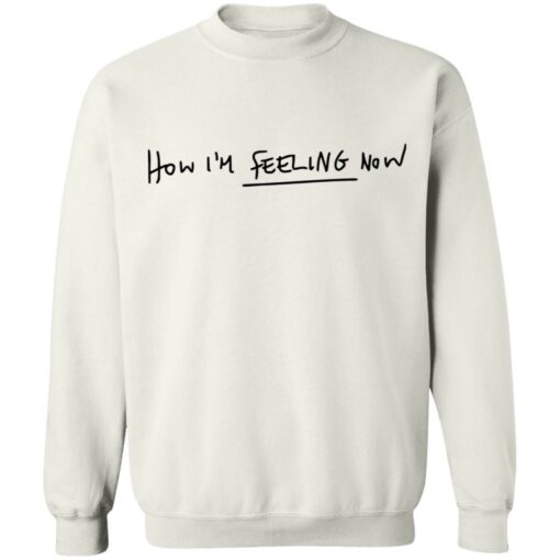 Charli Xcx Merch How I’m Feeling Now White Crewneck Sweatshirt
