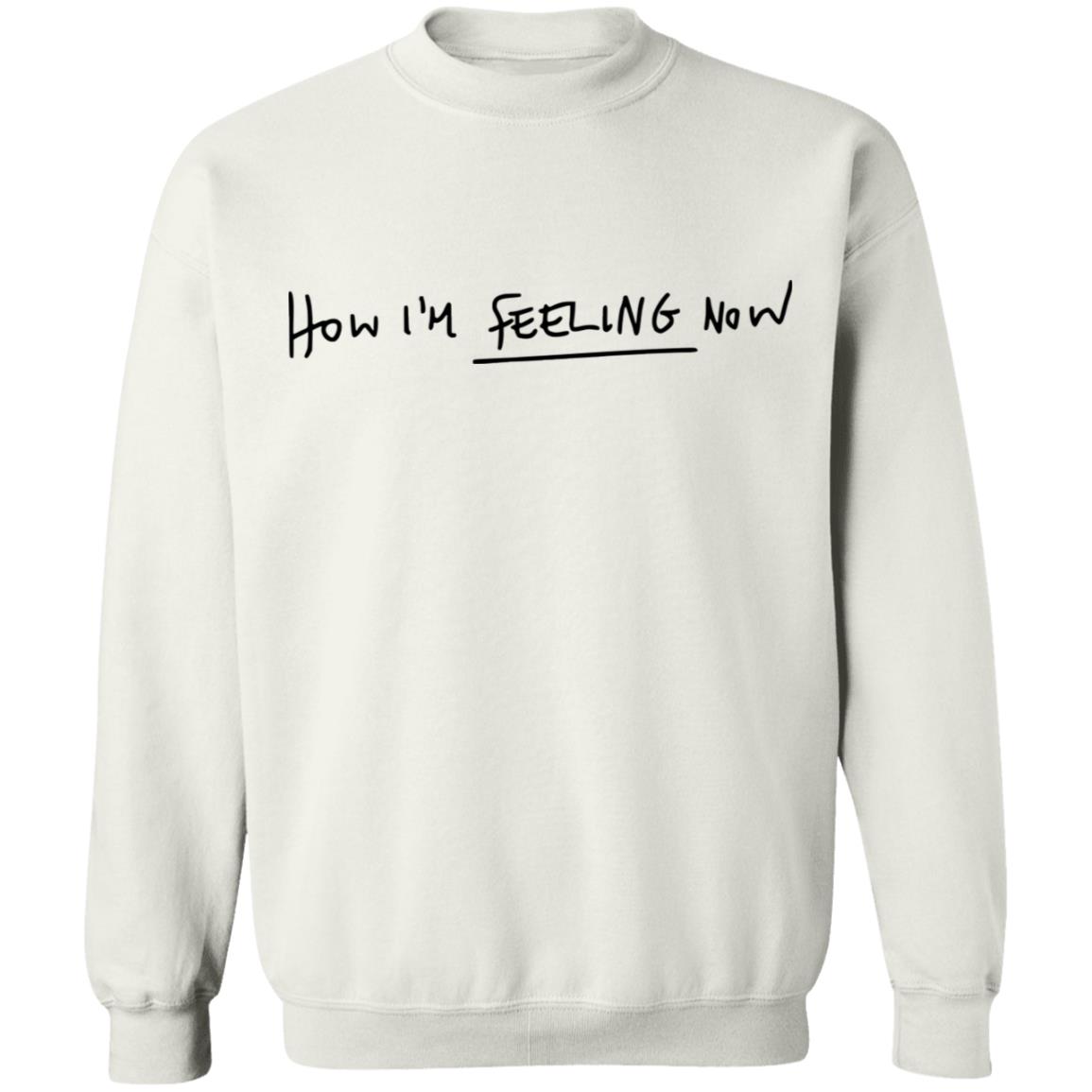 Charli Xcx Merch How I'm Feeling Now White Crewneck Sweatshirt Charli Xcx Merch How I'm Feeling Now White Crewneck Sweatshirt
