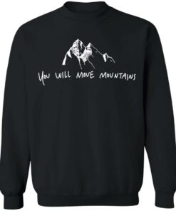 Cimorelli Merch Move Mountains Black Crew Neck Sweatshirt Hand-Written Cimorelli Merch Move Mountains Black Crew Neck Sweatshirt Hand-Written