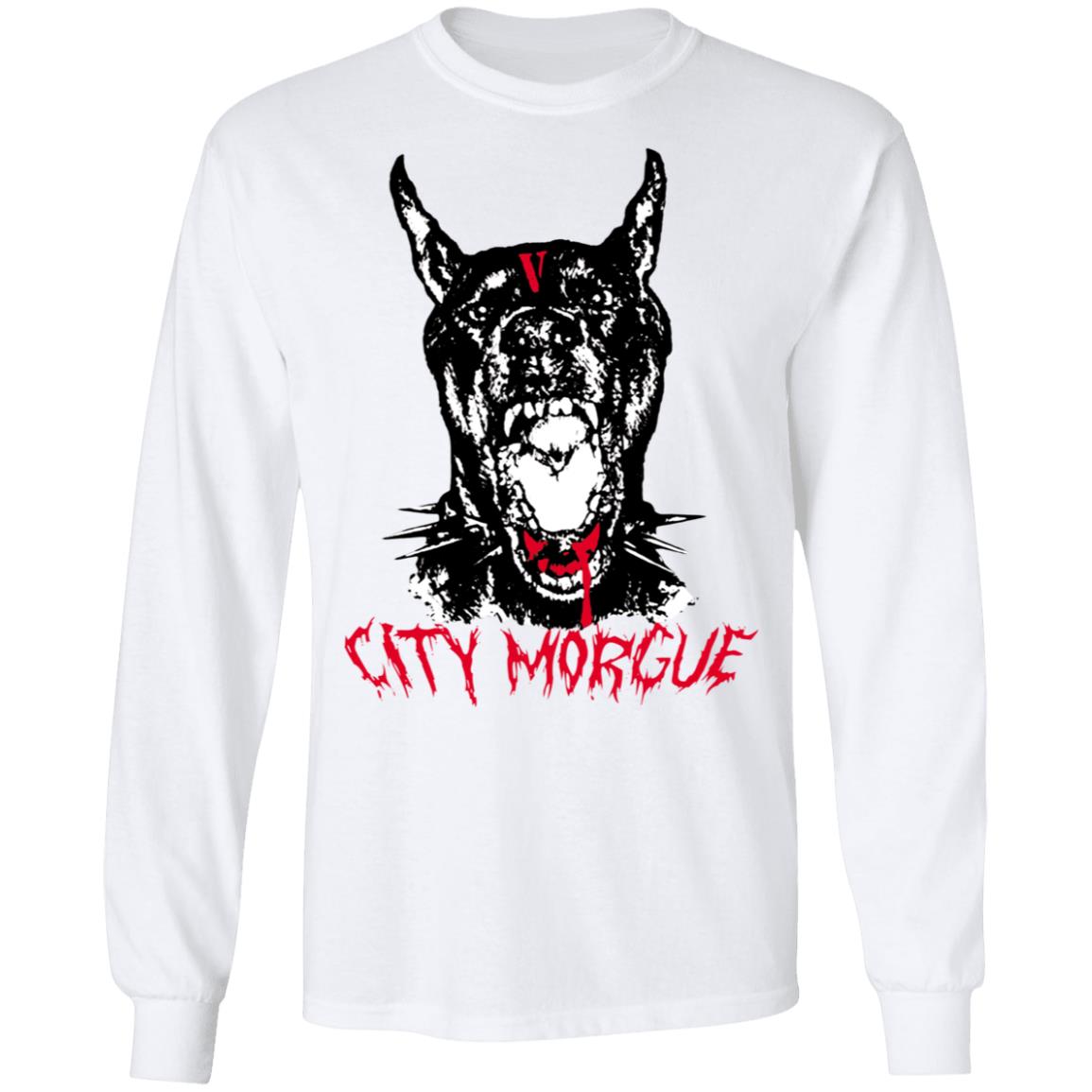 City Morgue Merch City Morgue x Vlone Bark Longsleeve Tee White City Morgue Merch City Morgue x Vlone Bark Longsleeve Tee White
