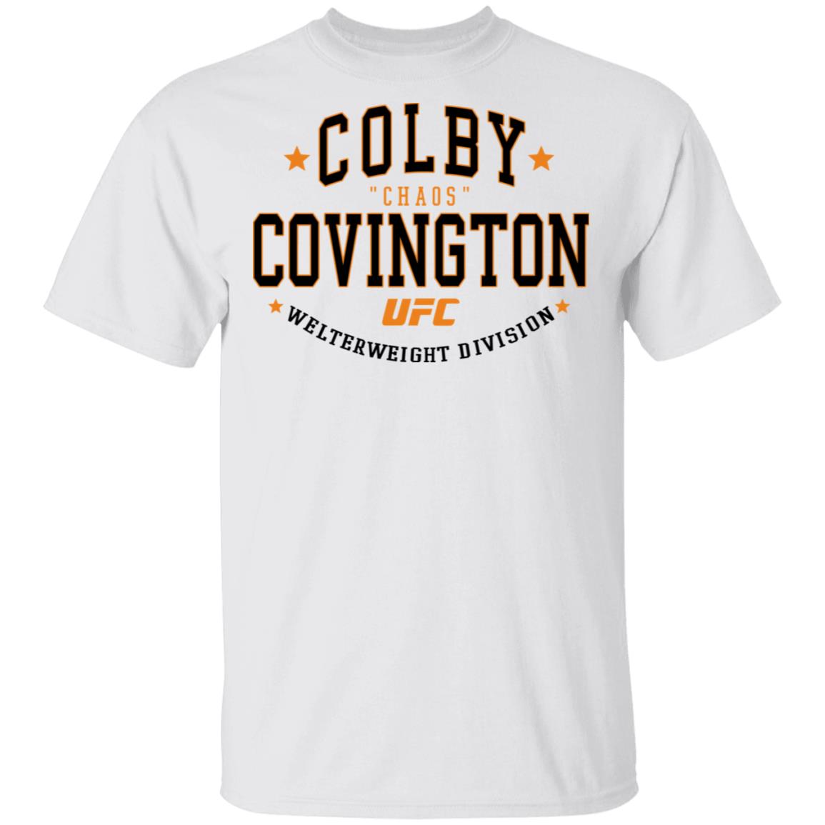 Colby Covington Merch Colby Covington Peoples Champ Chaos Graphic White T-Shirt Colby Covington Merch Colby Covington Peoples Champ Chaos Graphic White T-Shirt