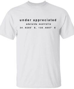 Corey La Barrie Merch Under Appreciated Coordinates White Shirt Corey La Barrie Merch Under Appreciated Coordinates White Shirt