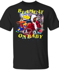 Dababy Merch Blame It On Baby Black Graphic T-Shirt Dababy Merch Blame It On Baby Black Graphic T-Shirt