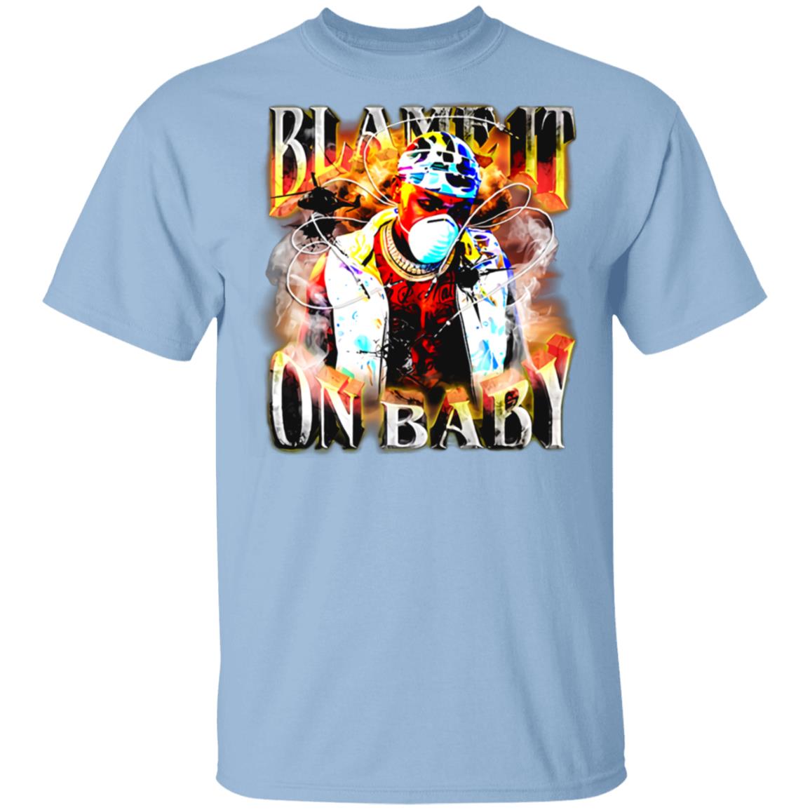 Dababy Merch Blame It On Baby White Album Cover T-Shirt Dababy Merch Blame It On Baby White Album Cover T-Shirt
