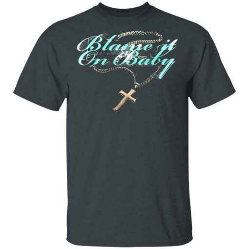 Dababy Merch Blame It On Baby White Chain T-Shirt