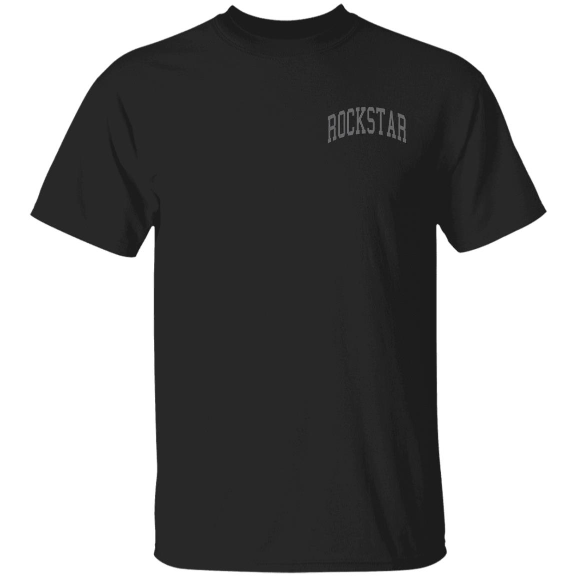 Dababy Merch Rockstar Collegiate Black T-Shirt Dababy Merch Rockstar Collegiate Black T-Shirt