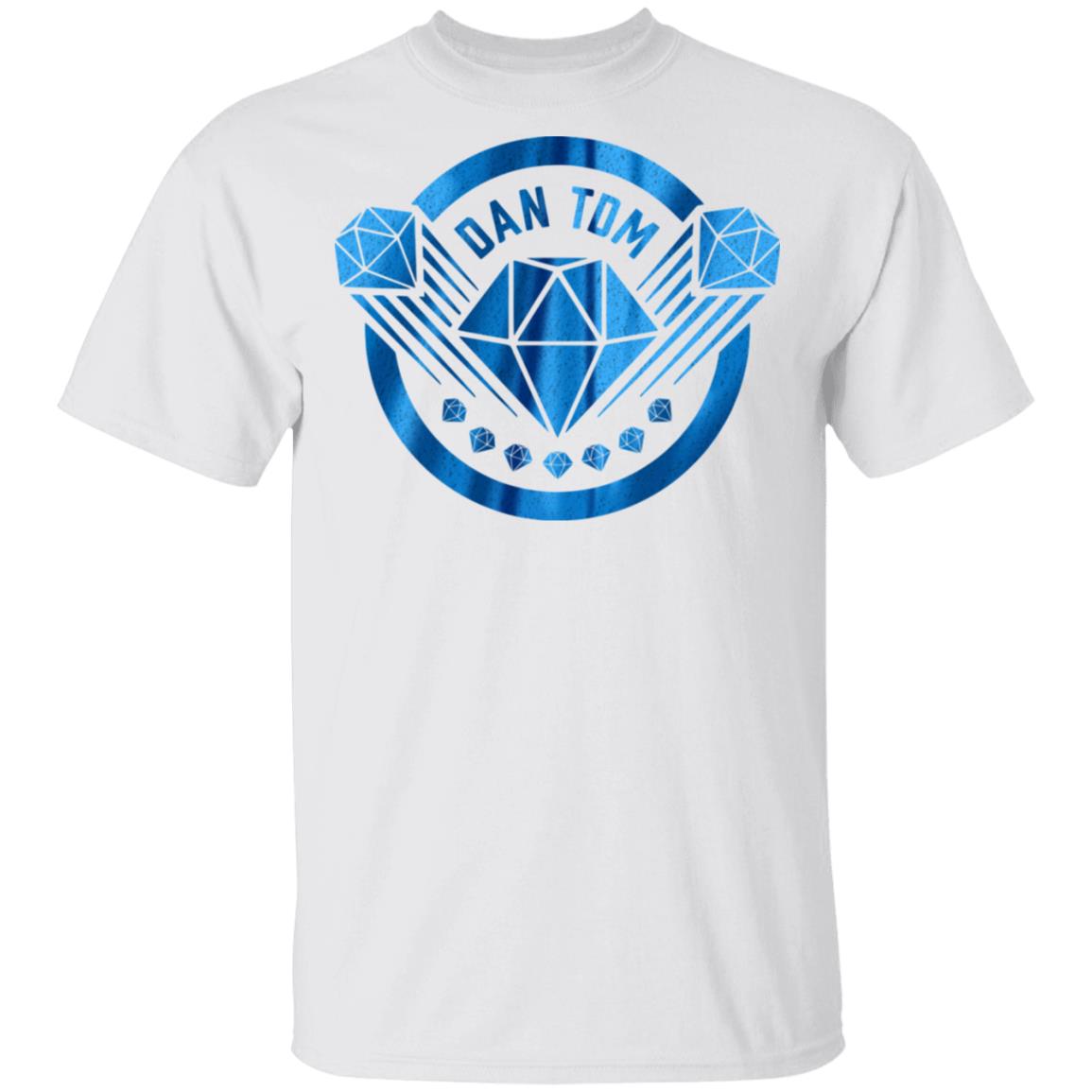 Dantdm Merch DanTDM White Blue Foil T-Shirt Dantdm Merch DanTDM White Blue Foil T-Shirt