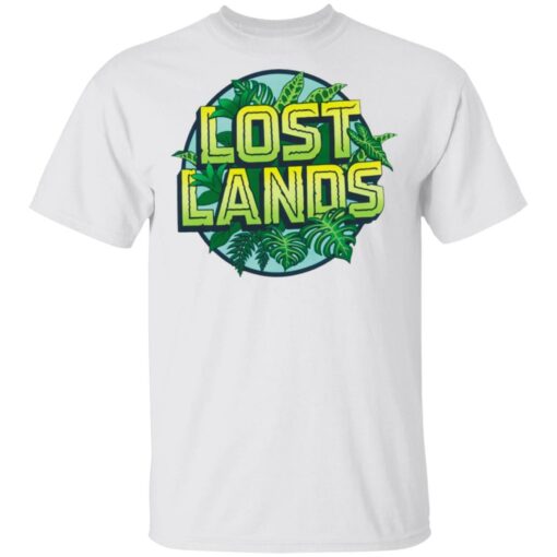 Excision Merch Lost Lands Foliage Unisex White Tee