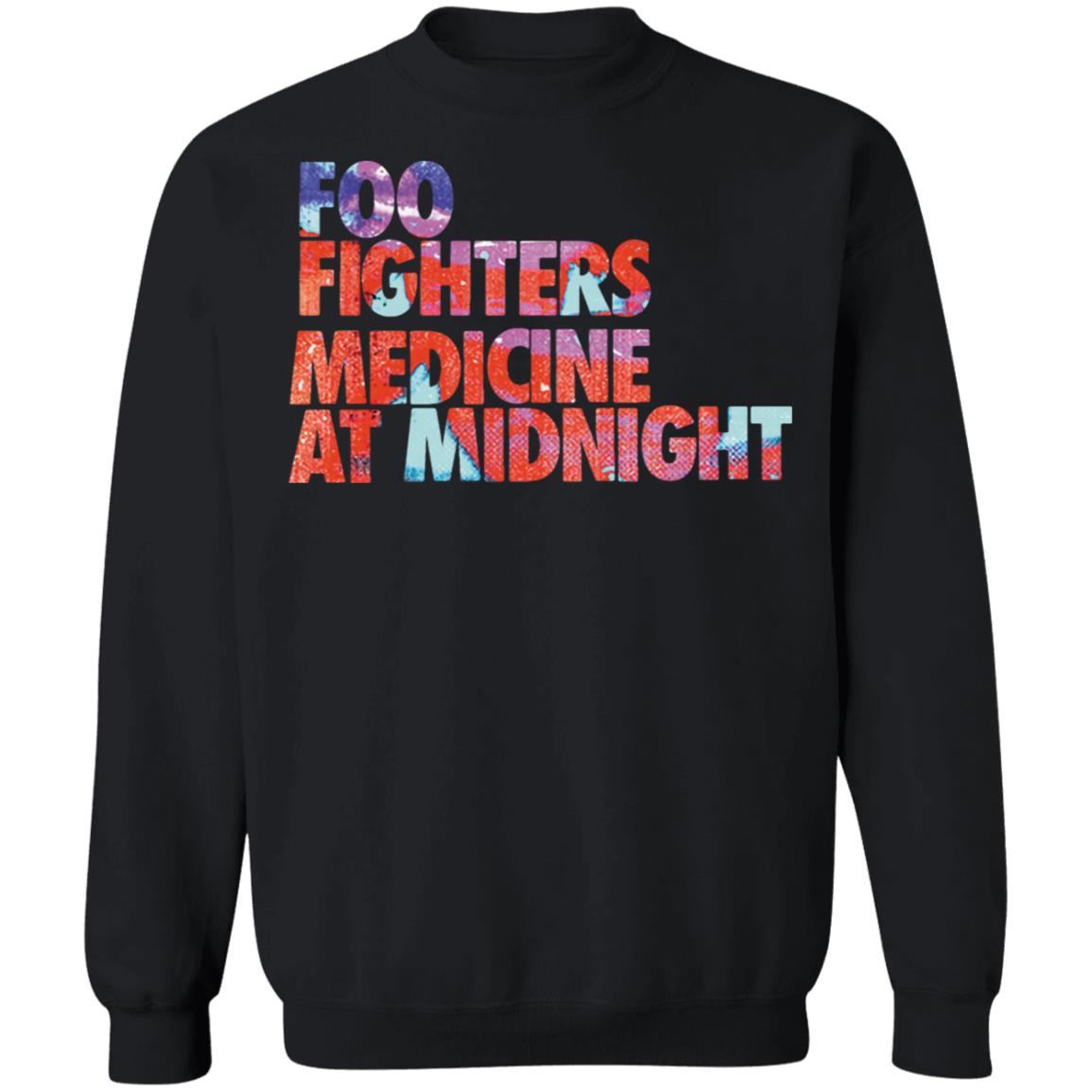 Foo Fighters Merch Stacked Album Crewneck Sweatshirt Foo Fighters Merch Stacked Album Crewneck Sweatshirt