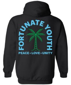 Fortunate Youth Merch PLU Palm Navy Hoodie Fortunate Youth Merch PLU Palm Navy Hoodie