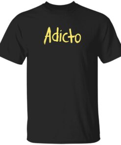 Fuerza Regida Adicto Adicto Merch Adicto Black Tee Fuerza Regida Adicto Adicto Merch Adicto Black Tee