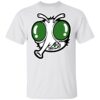 Funnymike Merch Metallic Green Stoopid Fly White Shirt