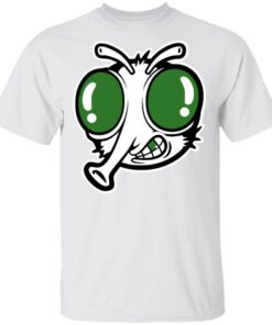 Funnymike Merch Metallic Green Stoopid Fly White Shirt Funnymike Merch Metallic Green Stoopid Fly White Shirt
