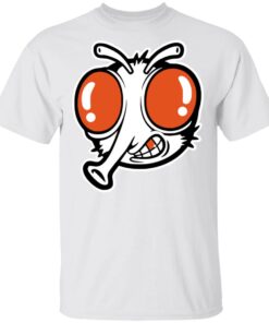 Funnymike Merch Metallic Orange Stoopid Fly White Shirt Funnymike Merch Metallic Orange Stoopid Fly White Shirt