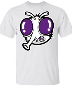 Funnymike Merch Metallic Purple Stoopid Fly White Shirt Funnymike Merch Metallic Purple Stoopid Fly White Shirt