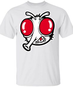 Funnymike Merch Metallic Red Stoopid Fly White Shirt Funnymike Merch Metallic Red Stoopid Fly White Shirt