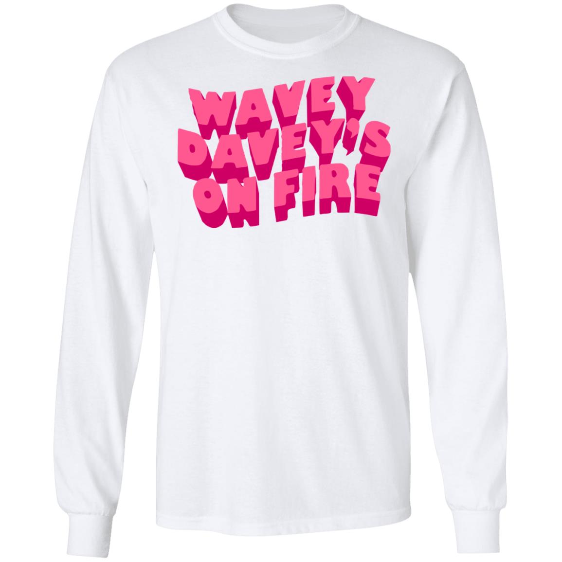 Glass Animals Merch White Wavey Davey Longsleeve Glass Animals Merch White Wavey Davey Longsleeve