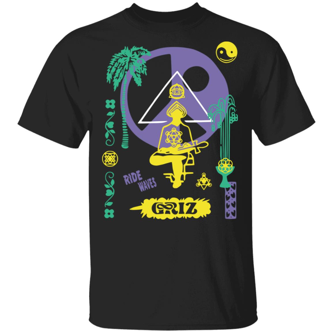 Griz Merch Ride Waves Season Two Tour T-Shirt Griz Merch Ride Waves Season Two Tour T-Shirt