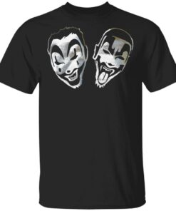 Icp Merch Insane Clown Posse Faces Silver Foil Black Icp Merch Insane Clown Posse Faces Silver Foil Black
