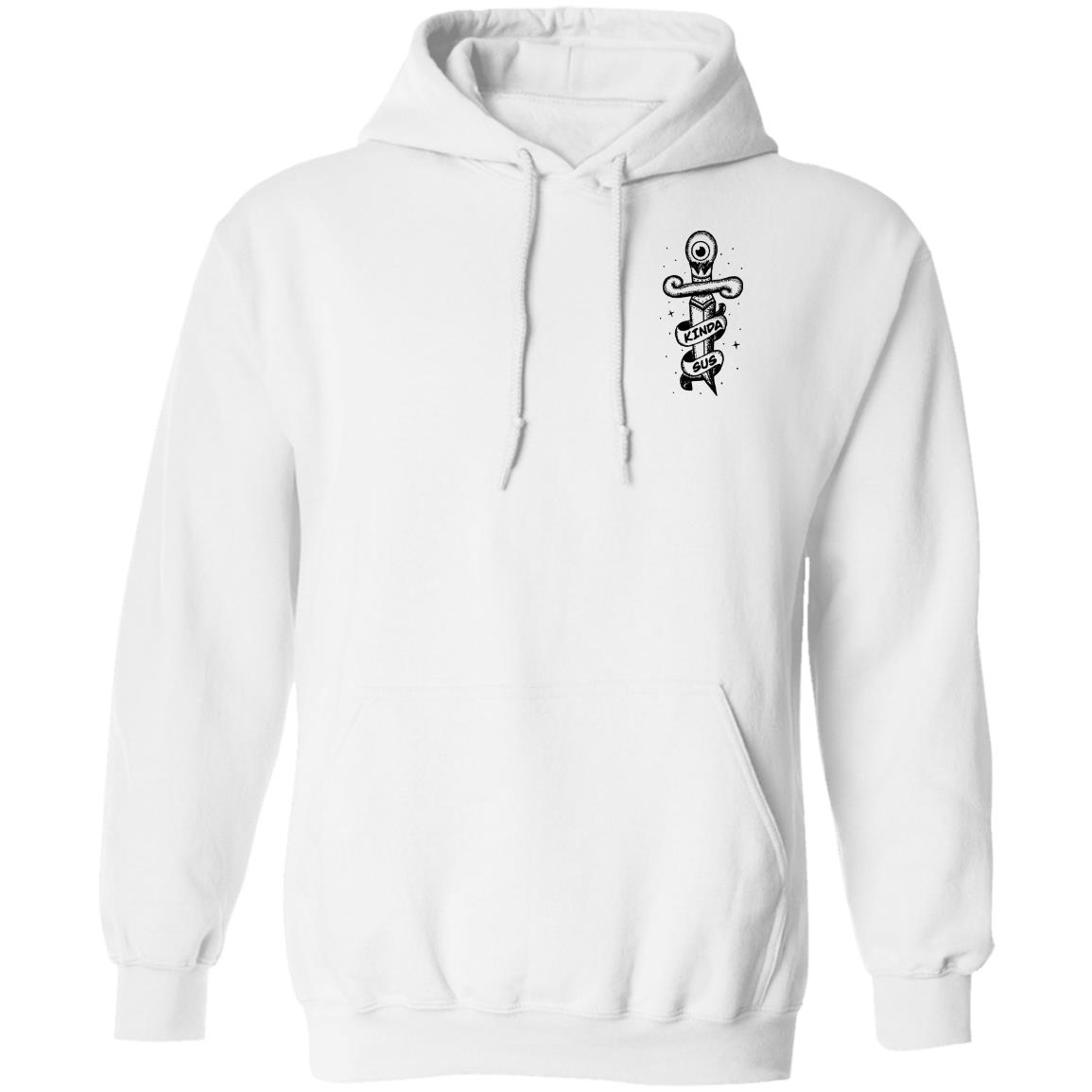 Jacksepticeye Merch Kinda Sus Hoodie White Jacksepticeye Merch Kinda Sus Hoodie White