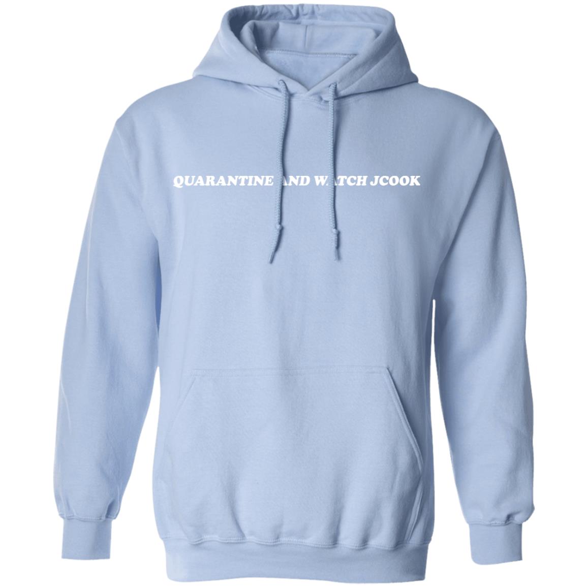 Jcook Merch Quarantine and Watch J Cook Light Blue Hoodie Jcook Merch Quarantine and Watch J Cook Light Blue Hoodie