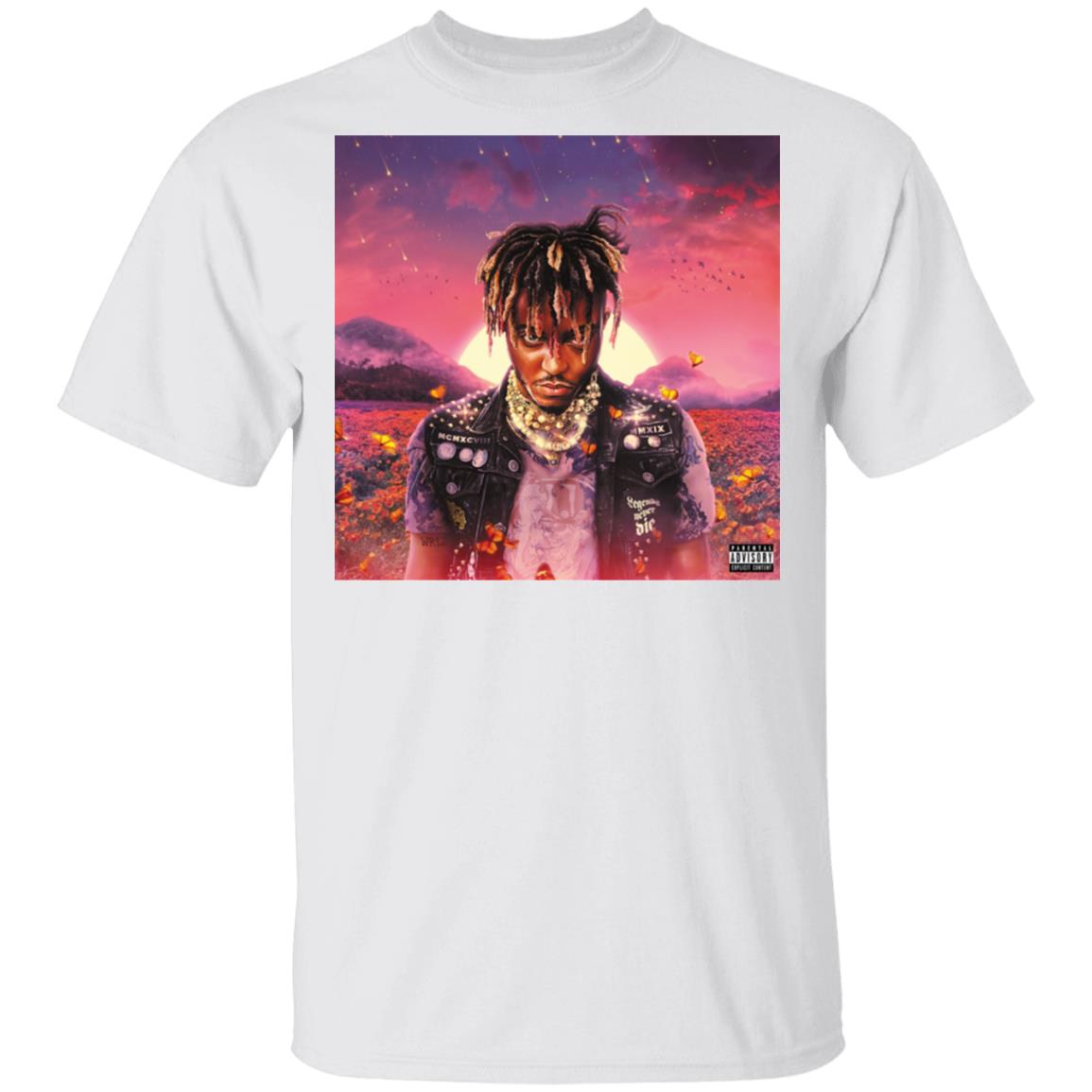 Juice Wrld Official Merch Legends Never Die Album Tee White Juice Wrld Official Merch Legends Never Die Album Tee White