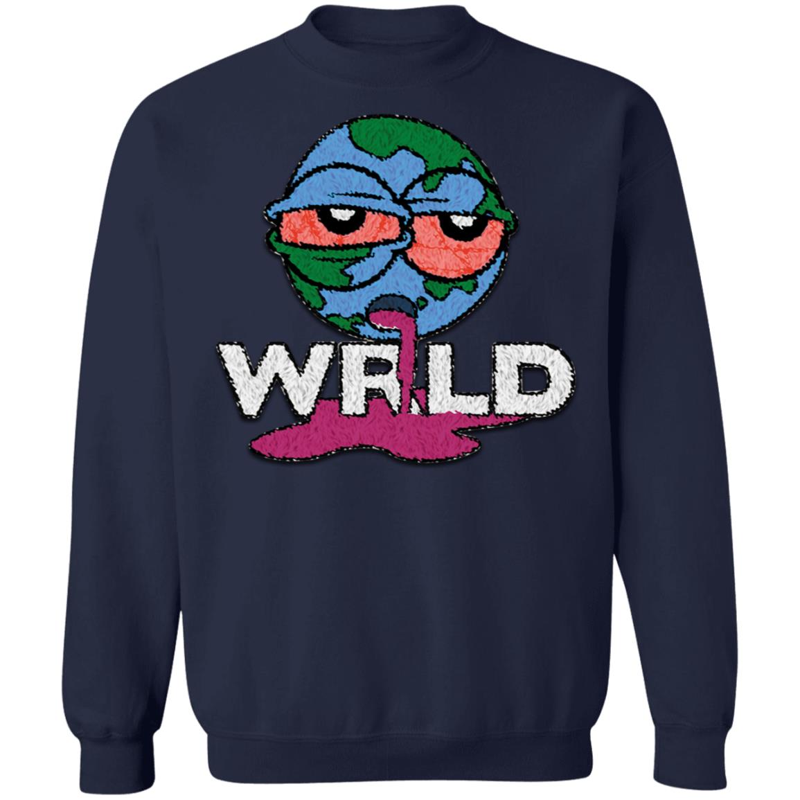 Juice Wrld Official Merch Wasted Crewneck Black Juice Wrld Official Merch Wasted Crewneck Black